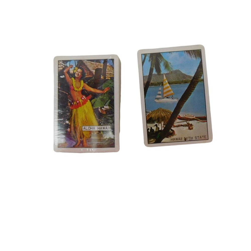 Vintage Aloha Hawall 2 Deck Playing Card Sealed - Picture 4 of 9